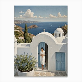 Greek Island Life Canvas Print