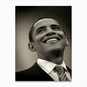 Senator Barack Obama Campaigns To Win Pennsylvania Caucus Canvas Print