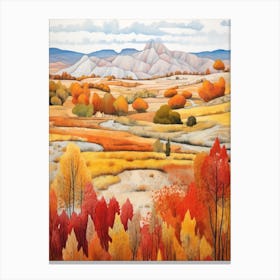 Autumn National Park Painting Greme National Park Turkey 1 Canvas Print