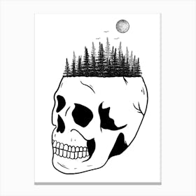 Skull Forest Canvas Print