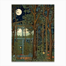 William Morris Night In The Garden Canvas Print