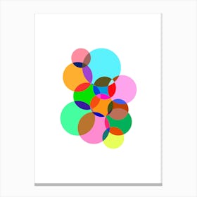 Colorful Soap Bubbles Canvas Print