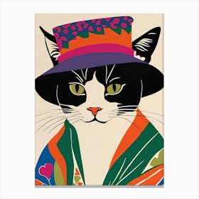 Cat In Hat 1 Canvas Print