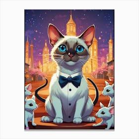 Siamese Cat 4 Canvas Print