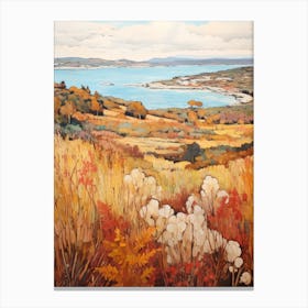 Autumn National Park Painting Arcipelago Di La Maddalena National Park 2 Canvas Print