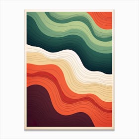 Risograph Reverie; Vintage Print Abstraction Canvas Print