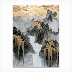 Rockies Majesty Gilded Elegance Canvas Print