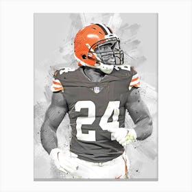 Nick Chubb Cleveland Browns Canvas Print