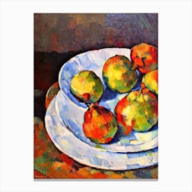Water Chestnuts 3 Cezanne Style vegetable Canvas Print