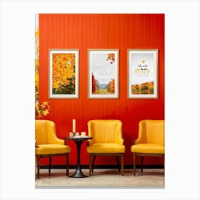 A Seamless Presentation Of Signs Set In An Abbot Point Style Reception Design With Warm Autumn Colo (2) 1 Canvas Print