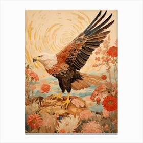 Bald Eagle 4 Detailed Bird Painting Canvas Print