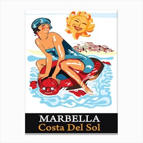 Marbella, Costa Del Sol, Spain Canvas Print