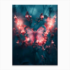 Butterfly In The Forest Canvas Print