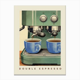 Double Espresso Canvas Print