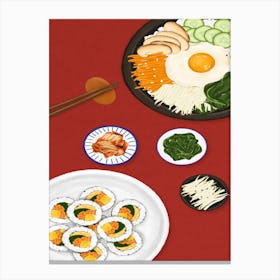 Korean Food 1 Canvas Print