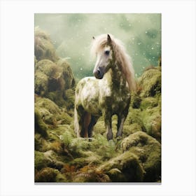 Cosmic horse portrait 2 Canvas Print