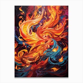 Fire Phoenix Canvas Print