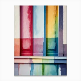 Rainbow Wall 1 Canvas Print