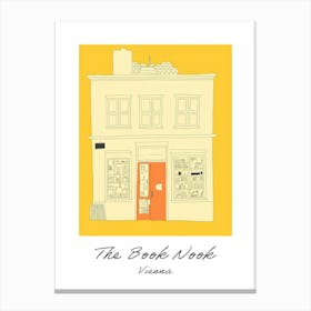 Vienna The Book Nook Pastel Colours 2 Poster Canvas Print