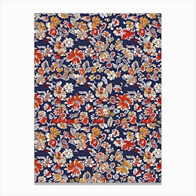 Iris Impress London Fabrics Floral Pattern 5 Canvas Print