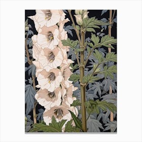 Flower Illustration Delphinium 3 Canvas Print