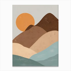 Abstract Mountain Landscape 1 Canvas Print