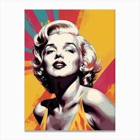 Marilyn Monroe Portrait Pop Art (31) Canvas Print
