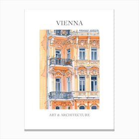 Vienna Travel And Architecture Poster 3 Canvas Print