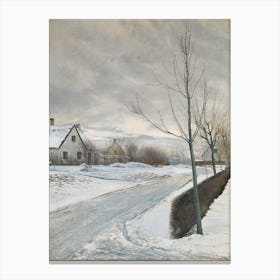 Road In The Village Of Baldersbronde, Laurits Andersen Ring Canvas Print