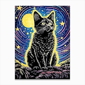 Aurora Aristocats, Psychedelic Cats series Canvas Print