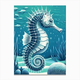 Seahorse wall art poster Canvas Print
