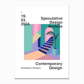 Speculative Design Archive Abstract Poster 09 Canvas Print