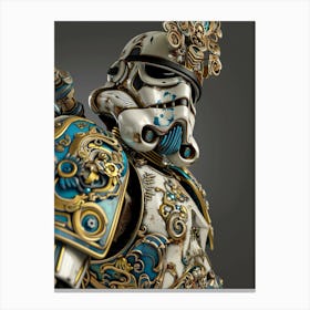 Stormtropper As A Vintagepunk Samurai 34 Canvas Print