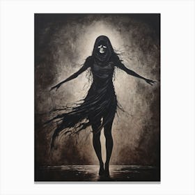 Dance With Death Skeleton Painting (59) Canvas Print