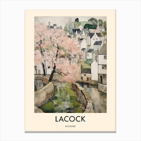 Lacock (Wiltshire) Painting 3 Travel Poster Canvas Print