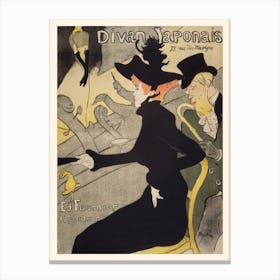 Vintage French Bar Poster, Toulouse Lautrec Canvas Print
