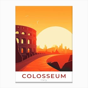 Italy Colosseum Travel Canvas Print