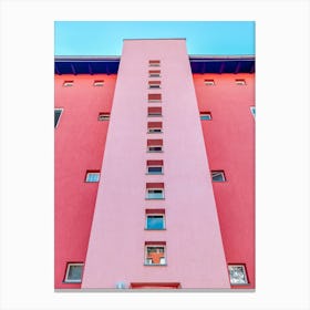 Pink Building In Berlin Canvas Print