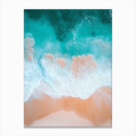 Aerial View Of The Beach 15 Canvas Print