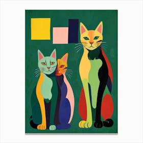 Three Cats 3 Canvas Print