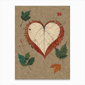 Autumn Heart 3 Canvas Print