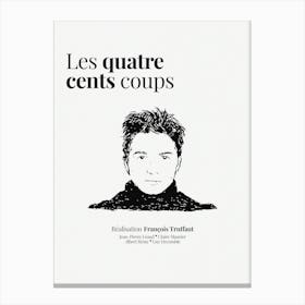 The 400 Blows, Truffaut Canvas Print