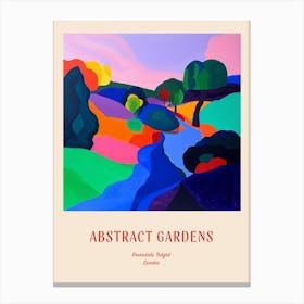 Colourful Gardens Rosendals Trdgrd Sweden 4 Red Poster Canvas Print