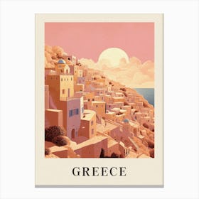 Vintage Travel Poster Greece 4 Canvas Print