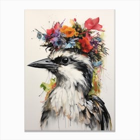 Bird With A Flower Crown Osprey 3 Canvas Print