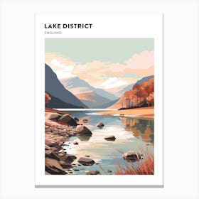 Lake District National Park England 1 Hiking Trail Landscape Poster Canvas Print