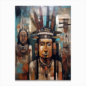 Indian Painting, Native american Canvas Print