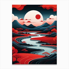 Japanese Landscape 5 Canvas Print