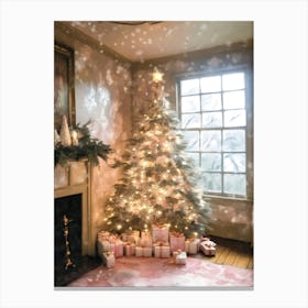 Christmas Tree Stock Videos & Royalty-Free Footage Canvas Print