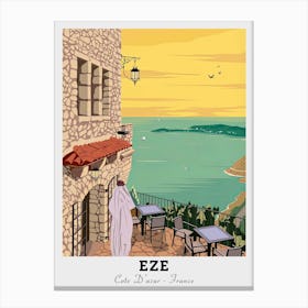 Eze Cafe Diner Travel Canvas Print